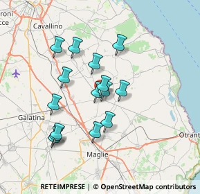 Mappa Via della Libertà, 73025 Martano LE, Italia (6.632)