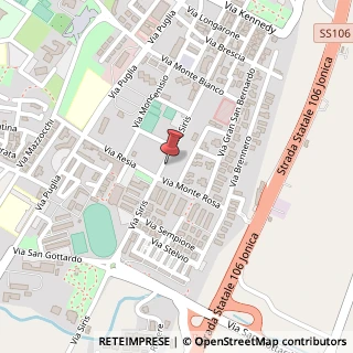 Mappa Via Siris, 151, 75025 Policoro, Matera (Basilicata)