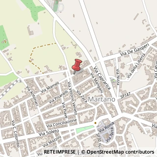 Mappa Via Goffredo Mameli, 17, 73025 Martano LE, Italia, 73025 Martano, Lecce (Puglia)