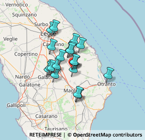 Mappa Largo Santa Sofia, 73025 Martano LE, Italia (9.921)