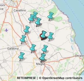 Mappa Largo Santa Sofia, 73025 Martano LE, Italia (5.80647)