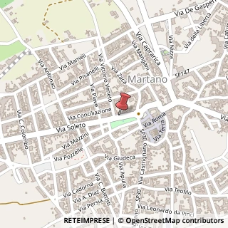 Mappa Via Soleto, 40, 73025 Martano, Lecce (Puglia)