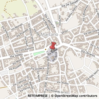 Mappa Via roma 28/a, 73025 Martano, Lecce (Puglia)