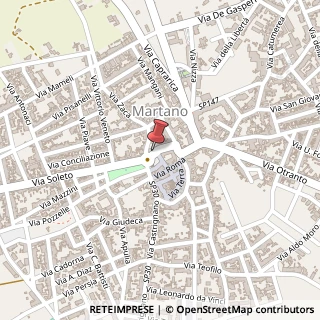 Mappa Via Guglielmo Marconi, 125, 73025 Martano, Lecce (Puglia)