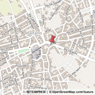 Mappa Via C. Moschettini, 2, 73025 Martano, Lecce (Puglia)