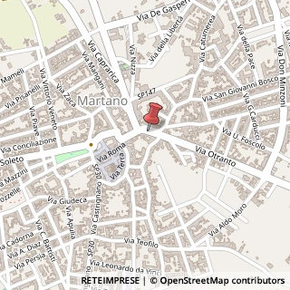 Mappa Largo Santa Sofia, 12, 73025 Martano, Lecce (Puglia)