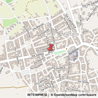 Mappa Via Piave, 13, 73025 Martano, Lecce (Puglia)