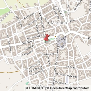 Mappa Via XX Settembre, 15, 73025 Martano LE, Italia, 73025 Martano, Lecce (Puglia)