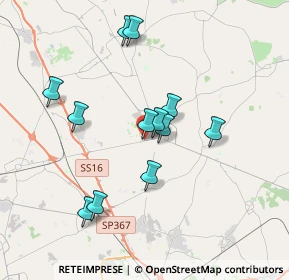 Mappa Via Soleto, 73025 Martano LE, Italia (3.57917)