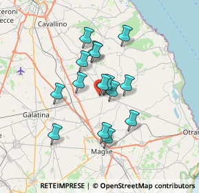 Mappa Via Soleto, 73025 Martano LE, Italia (5.948)