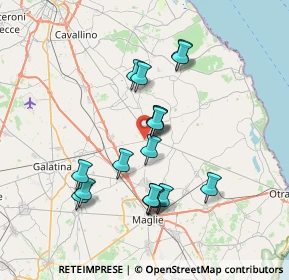 Mappa Via Soleto, 73025 Martano LE, Italia (6.97882)