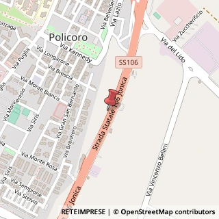 Mappa Via Nazionale, 18, 75025 Policoro, Matera (Basilicata)