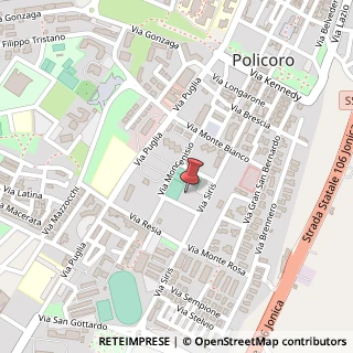 Mappa Via Siris, 2/b, 75025 Policoro, Matera (Basilicata)
