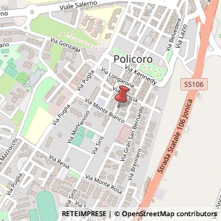 Mappa Via Siris, 93, 75025 Policoro, Matera (Basilicata)