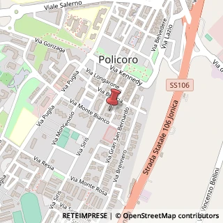 Mappa Via Giulio Cesare, 24, 75025 Policoro, Matera (Basilicata)