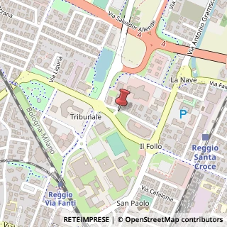 Mappa Via Bernardino Zacchetti, 6, 42124 Reggio nell'Emilia, Reggio nell'Emilia (Emilia Romagna)