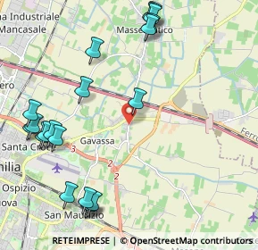 Mappa Via degli Azzarri, 42122 Reggio nell'Emilia RE, Italia (2.6805)