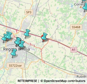 Mappa Via degli Azzarri, 42122 Reggio nell'Emilia RE, Italia (5.70167)