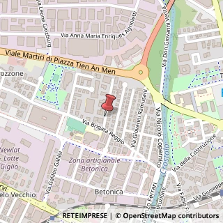 Mappa Via Giovanni Zibordi, 4, 42124 Reggio nell'Emilia, Reggio nell'Emilia (Emilia Romagna)