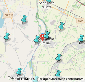 Mappa Via Giovanni Bertani, 42027 Montecchio Emilia RE, Italia (4.84071)