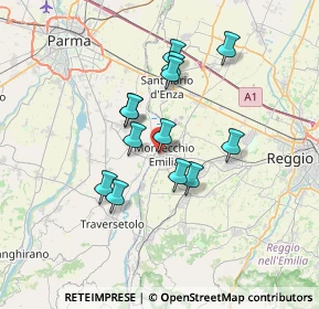 Mappa Via Giovanni Bertani, 42027 Montecchio Emilia RE, Italia (5.69154)