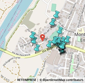 Mappa Via Giovanni Bertani, 42027 Montecchio Emilia RE, Italia (0.20345)