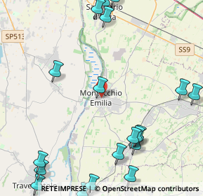 Mappa LAB 24 ABBIGLIAMENTO Via Antonio, 42027 Montecchio Emilia RE, Italia (6.153)