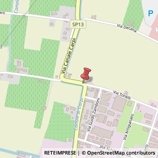 Mappa Via Canale Carpi,  42, 41011 Campogalliano, Modena (Emilia Romagna)