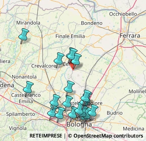 Mappa Via Budriola, 40066 Pieve di cento BO, Italia (17.2485)