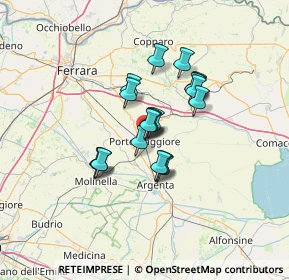 Mappa Via Vittorio Veneto, 44015 Portomaggiore FE, Italia (9.174)