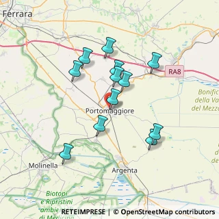 Mappa Via Vittorio Veneto, 44015 Portomaggiore FE, Italia (6.43583)