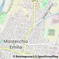 Mapa Montecchio Emilia