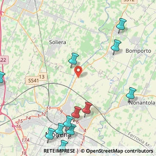 Mappa Str. Ponte Nuovo, 41122 Modena MO, Italia (6.205)