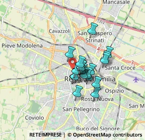 Mappa Via Emilia All'Angelo, 42124 Reggio nell'Emilia RE, Italia (1.061)