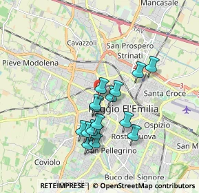 Mappa Via Emilia All'Angelo, 42124 Reggio nell'Emilia RE, Italia (1.52563)