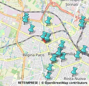 Mappa Via Emilia All'Angelo, 42124 Reggio nell'Emilia RE, Italia (1.0795)