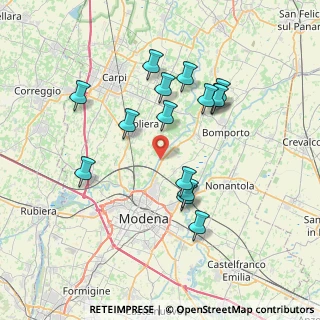 Mappa Stradello Ponte Basso, 41122 Modena MO, Italia (7.02733)
