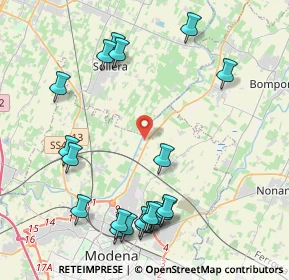 Mappa Stradello Ponte Basso, 41122 Modena MO, Italia (4.975)