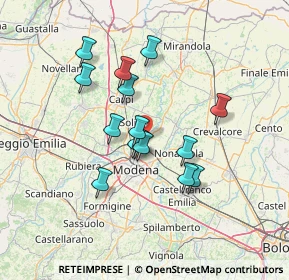 Mappa Stradello Ponte Basso, 41122 Modena MO, Italia (11.55333)