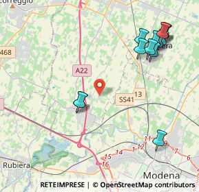 Mappa Via M. Rabitti, 41011 Campogalliano MO, Italia (4.97538)