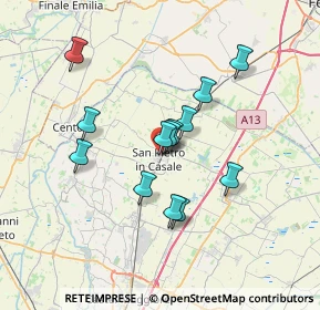 Mappa 40018 San Pietro in Casale BO, Italia (5.82154)