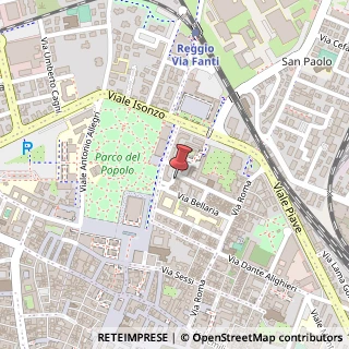 Mappa Piazza Antonio Vallisneri, 2, 42121 Reggio nell'Emilia, Reggio nell'Emilia (Emilia Romagna)