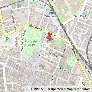 Mappa Piazza vallisneri antonio 5, 42100 Reggio nell'Emilia, Reggio nell'Emilia (Emilia Romagna)
