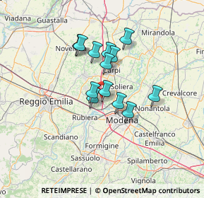 Mappa 41011 Carpi MO, Italia (9.82615)