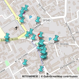 Mappa Via Vittorio Emanuele II, 12100 Cuneo CN, Italia (0.125)