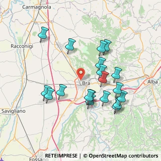 Mappa Via Alcide de Gasperi, 12042 Bra CN, Italia (7.39105)