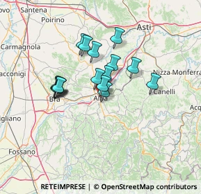 Mappa Piazza S. Francesco D'Assisi, 12051 Alba CN, Italia (10.47438)