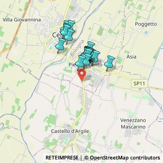 Mappa Via Galileo Galilei, 40066 Pieve di cento BO, Italia (1.381)
