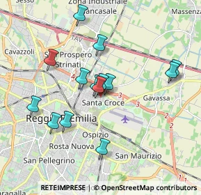 Mappa Via Adolfo Tedeschi, 42124 Reggio nell'Emilia RE, Italia (1.69286)