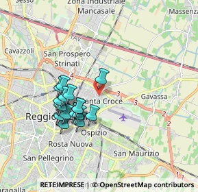 Mappa Via Adolfo Tedeschi, 42124 Reggio nell'Emilia RE, Italia (1.58944)